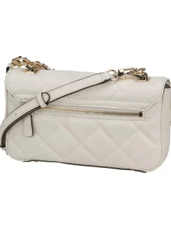 GUESS Damen Handtasche - Libby Flap in weiß