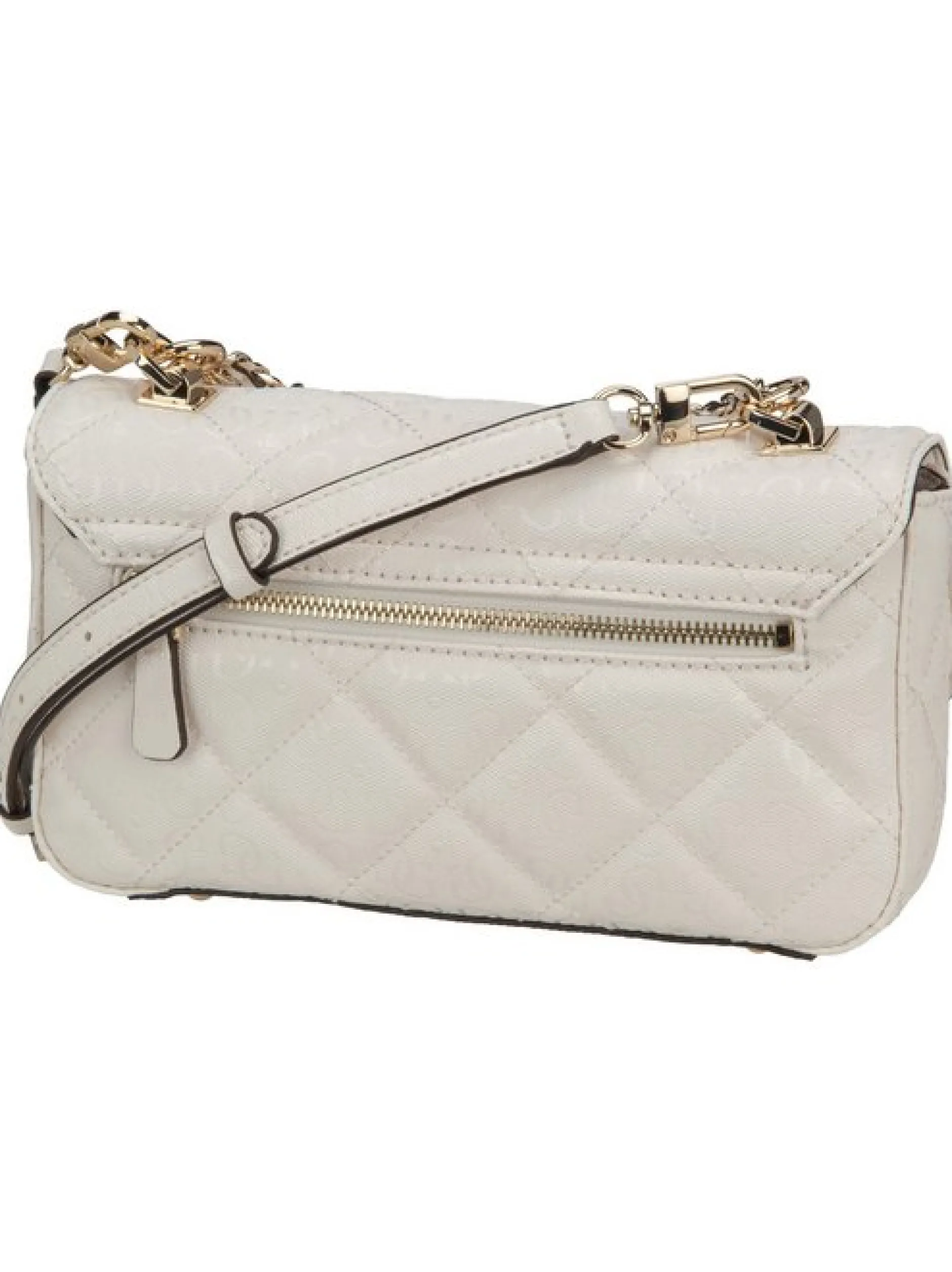 GUESS Damen Handtasche - Libby Flap in weiß