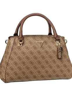 GUESS Damen Handtasche - Noelle II Luxury SAT 72070 Logo in braun