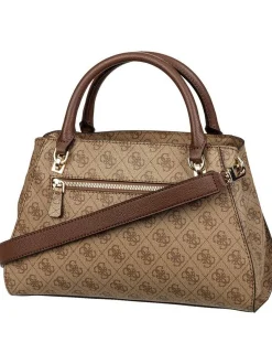 GUESS Damen Handtasche - Noelle II Luxury SAT 72070 Logo in braun