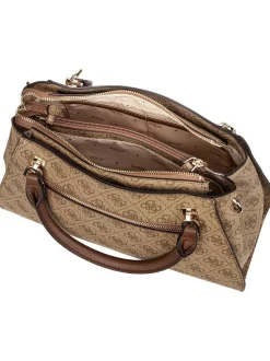 GUESS Damen Handtasche - Noelle II Luxury SAT 72070 Logo in braun