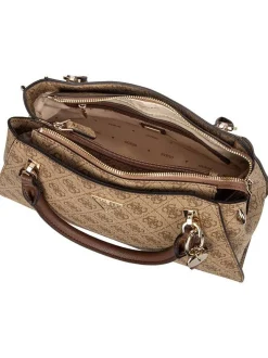 GUESS Damen Handtasche - Noelle II Luxury SAT 72070 Logo in braun