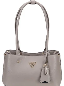 GUESS Damen Schultertasche - Meridian II Shoulder SAT in schwarz