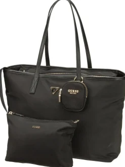 GUESS Damen Shopper - Eco Gemma Large Tech in schwarz