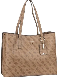 GUESS Damen Shopper - Meridian II Girlfriend TO 74230 Logo in braun