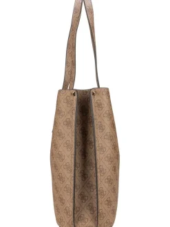GUESS Damen Shopper - Meridian II Girlfriend TO 74230 Logo in braun