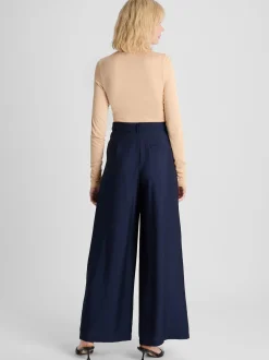 Guido Maria Kretschmer Damen Bundfaltenhose - Finja in marine