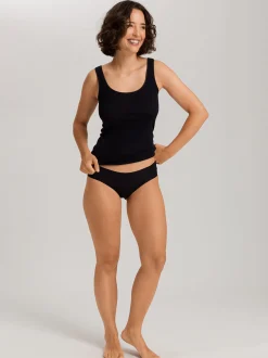 Hanro Damen Midislip - Invisible Cotton in schwarz