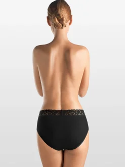 Hanro Damen Midi Slip - Moments in schwarz