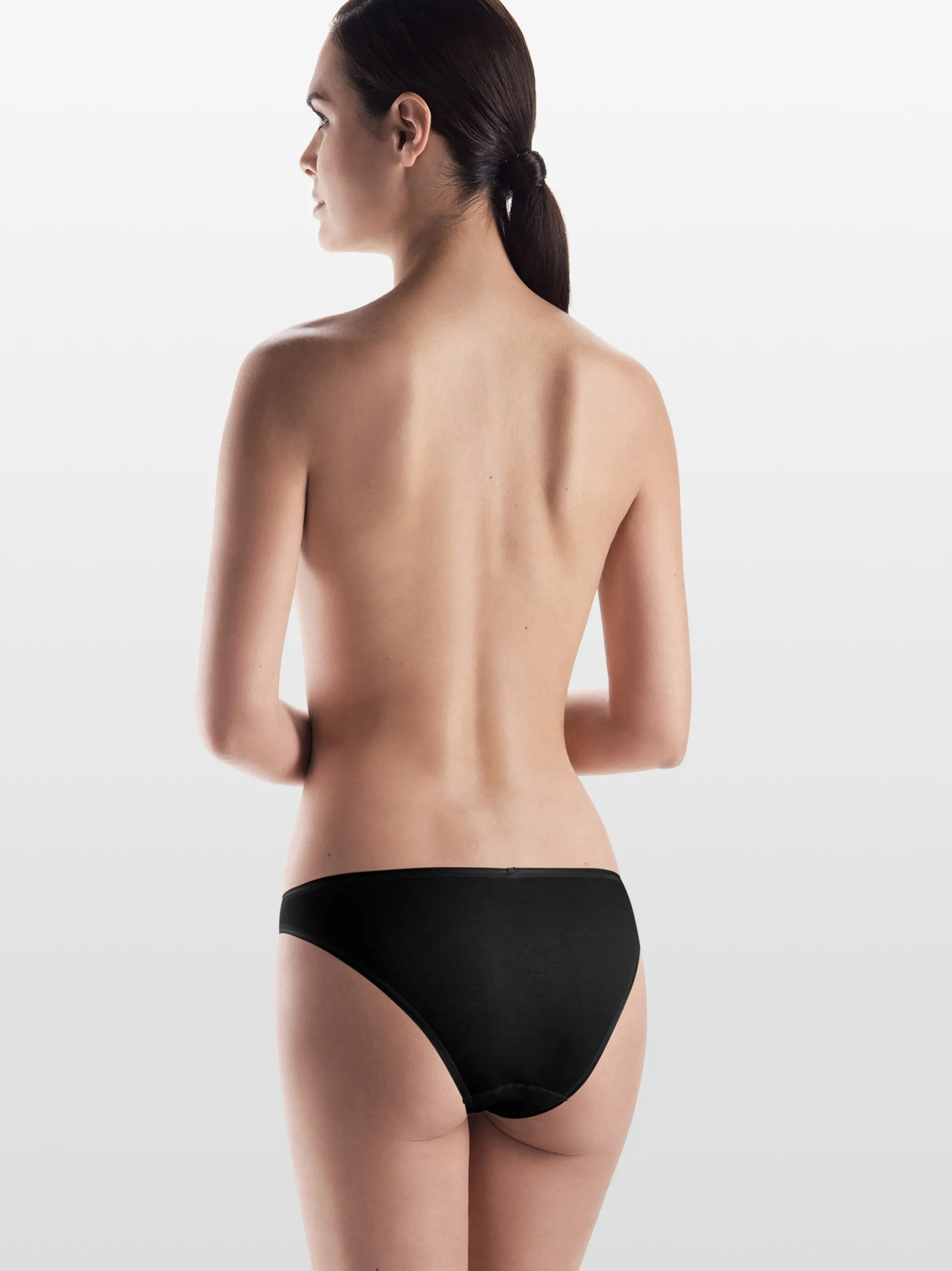 Hanro Damen Mini Slip - Cotton Seamless in schwarz