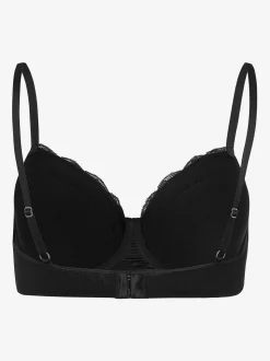 Hanro Damen Schalen BH - Cotton Lace in schwarz