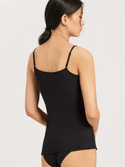 Hanro Damen Spaghettitop - Ultralight in schwarz
