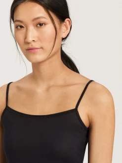 Hanro Damen Spaghettitop - Ultralight in schwarz