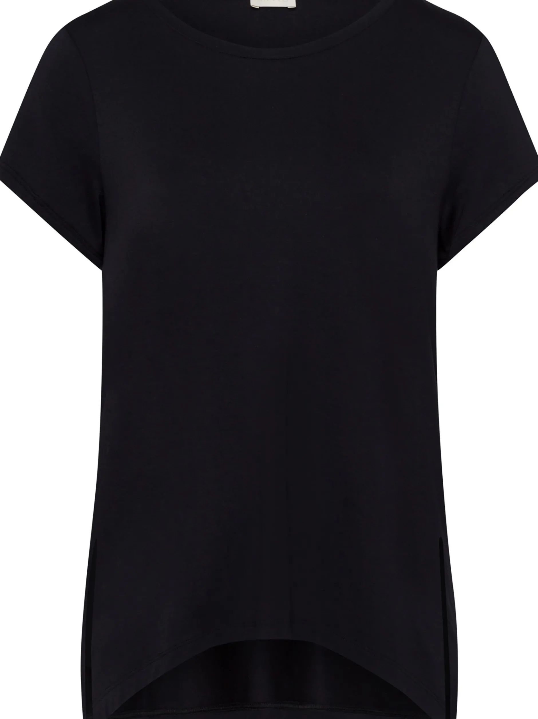 Hanro Damen T-Shirt - Yoga in schwarz - Ärmel: kurzarm