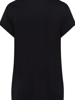 Hanro Damen T-Shirt - Yoga in schwarz - Ärmel: kurzarm