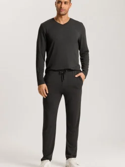 Hanro Herren Longsleeve - Casuals in anthrazit