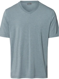 Hanro Herren V-Shirt - Casuals in grau