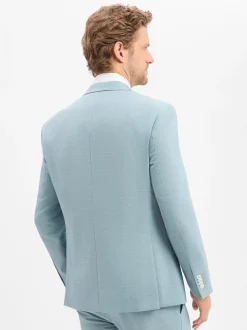 Hechter Paris Herren Baukasten-Sakko mit Schurwolle in aqua