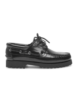 Henry Stevens Damen Bootsschuh – Morgan W DS in schwarz