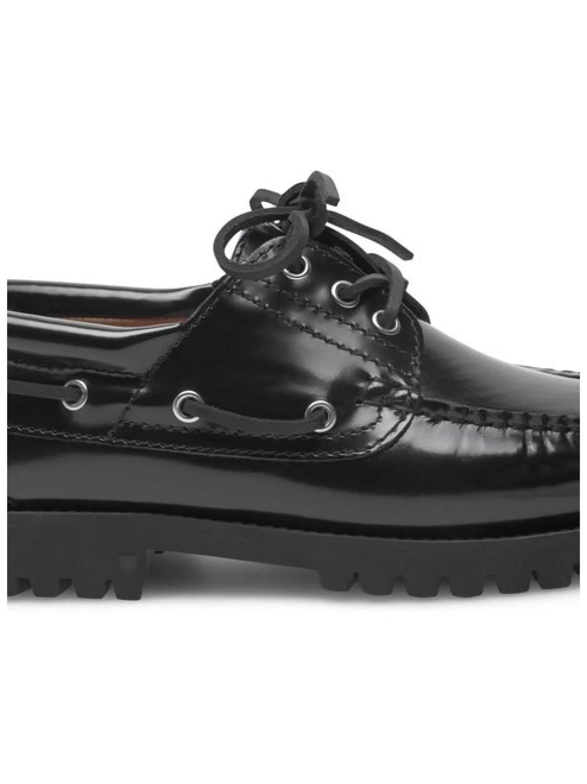 Henry Stevens Damen Bootsschuh – Morgan W DS in schwarz