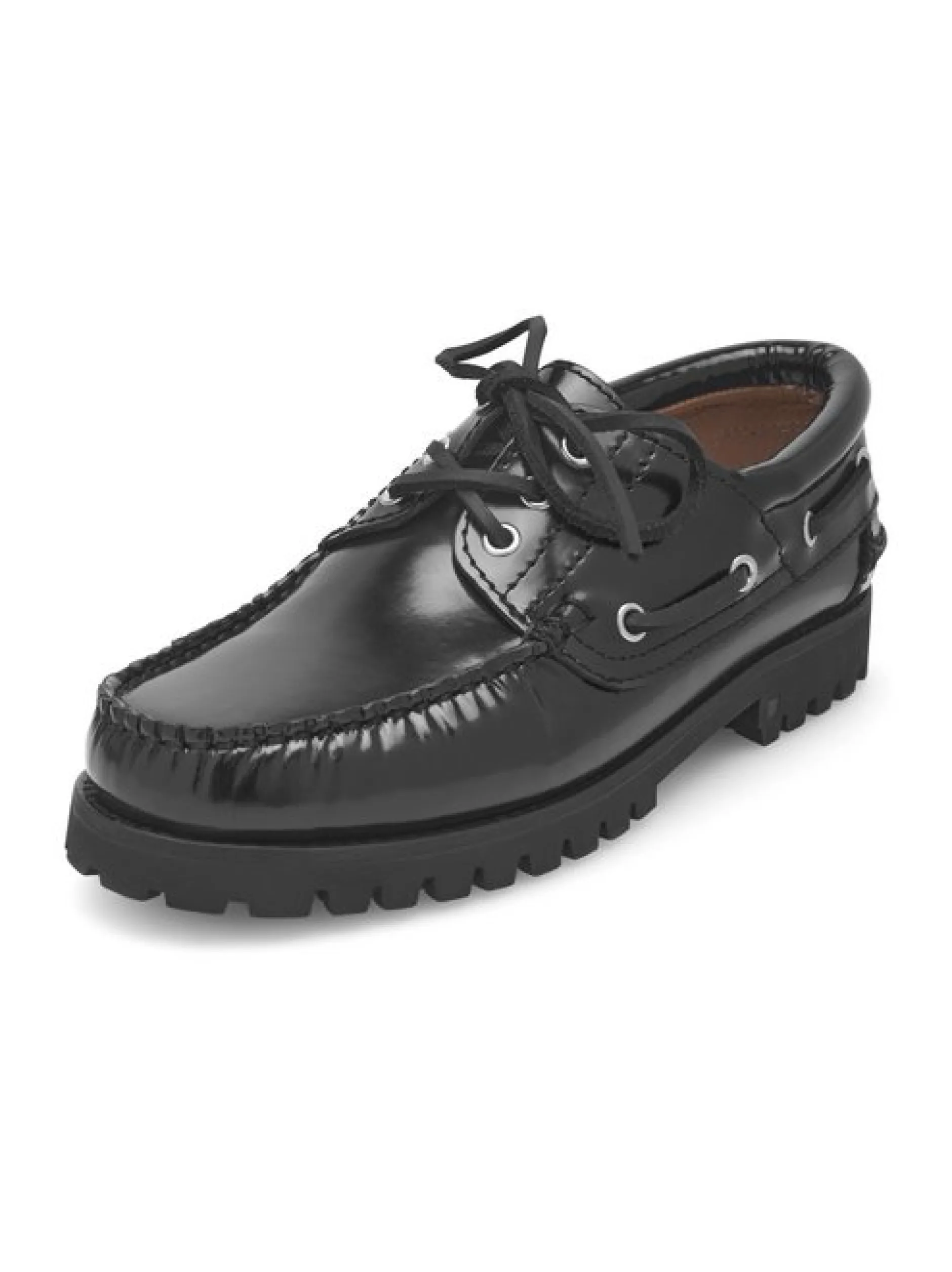 Henry Stevens Damen Bootsschuh – Morgan W DS in schwarz