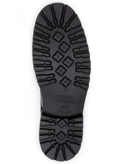 Henry Stevens Damen Schnürboots – Bonnie FBDB5 in schwarz