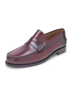 Henry Stevens Herren Loafer – Hunter M PL in bordeaux