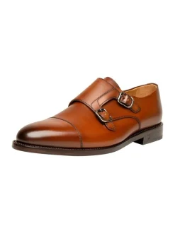 Henry Stevens Herren Schnallenschuhe – Marshall CDM in braun