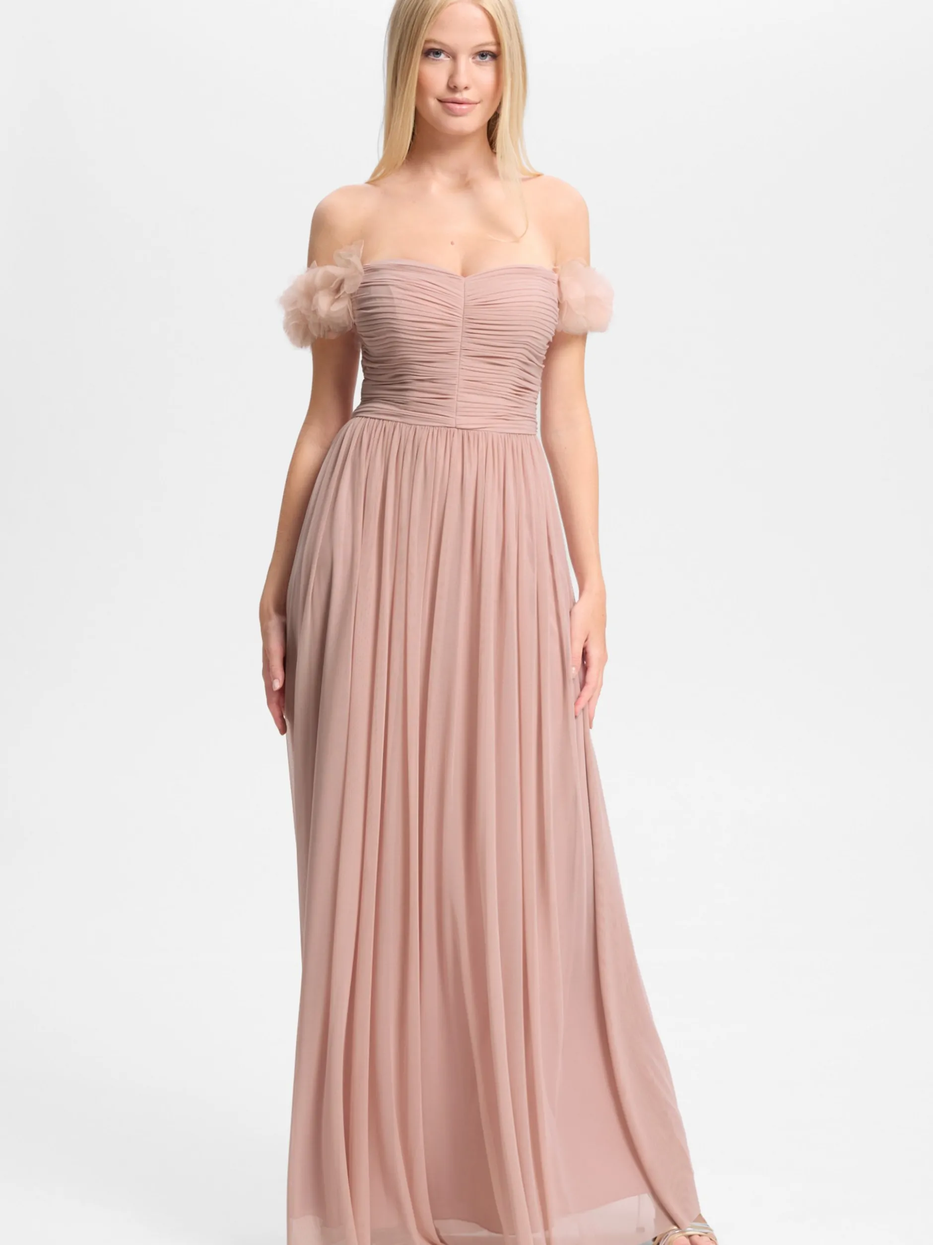 Hey Kyla Damen Abendkleid in altrosa - Ärmel: ohne Arm