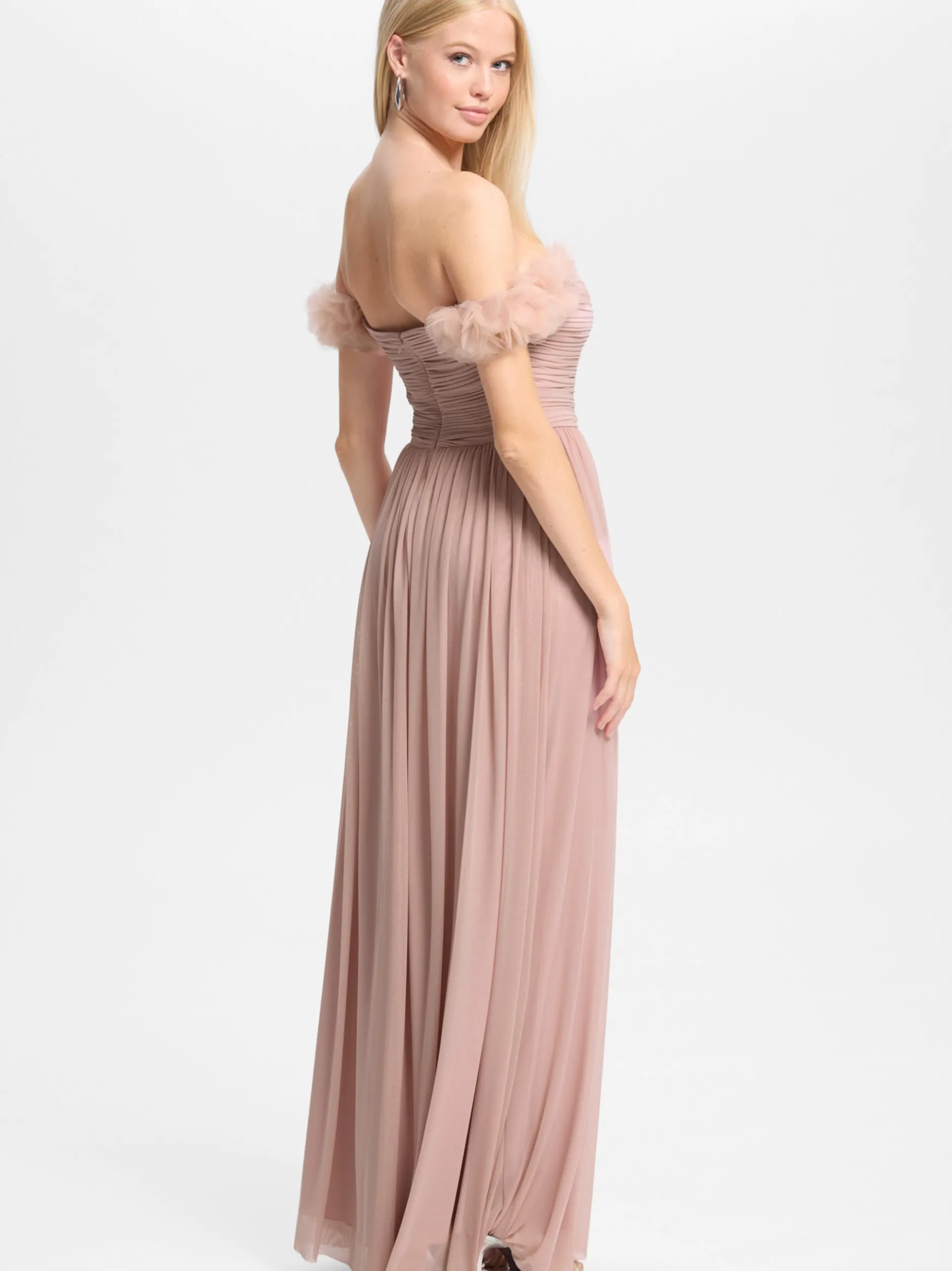 Hey Kyla Damen Abendkleid in altrosa - Ärmel: ohne Arm