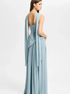 Hey Kyla Damen Abendkleid in hellblau - Ärmel: ohne Arm