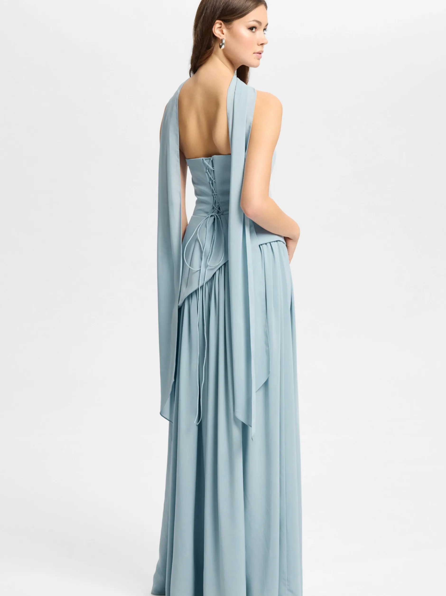 Hey Kyla Damen Abendkleid in hellblau - Ärmel: ohne Arm