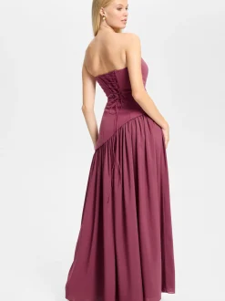 Hey Kyla Damen Abendkleid in himbeer - Ärmel: ohne Arm