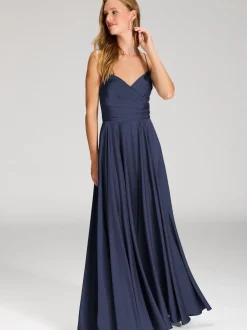 Hey Kyla Damen Abendkleid in marine - Ärmel: ohne Arm