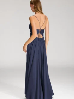 Hey Kyla Damen Abendkleid in marine - Ärmel: ohne Arm