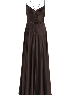 Hey Kyla Damen Abendkleid in schoko - Ärmel: ohne Arm