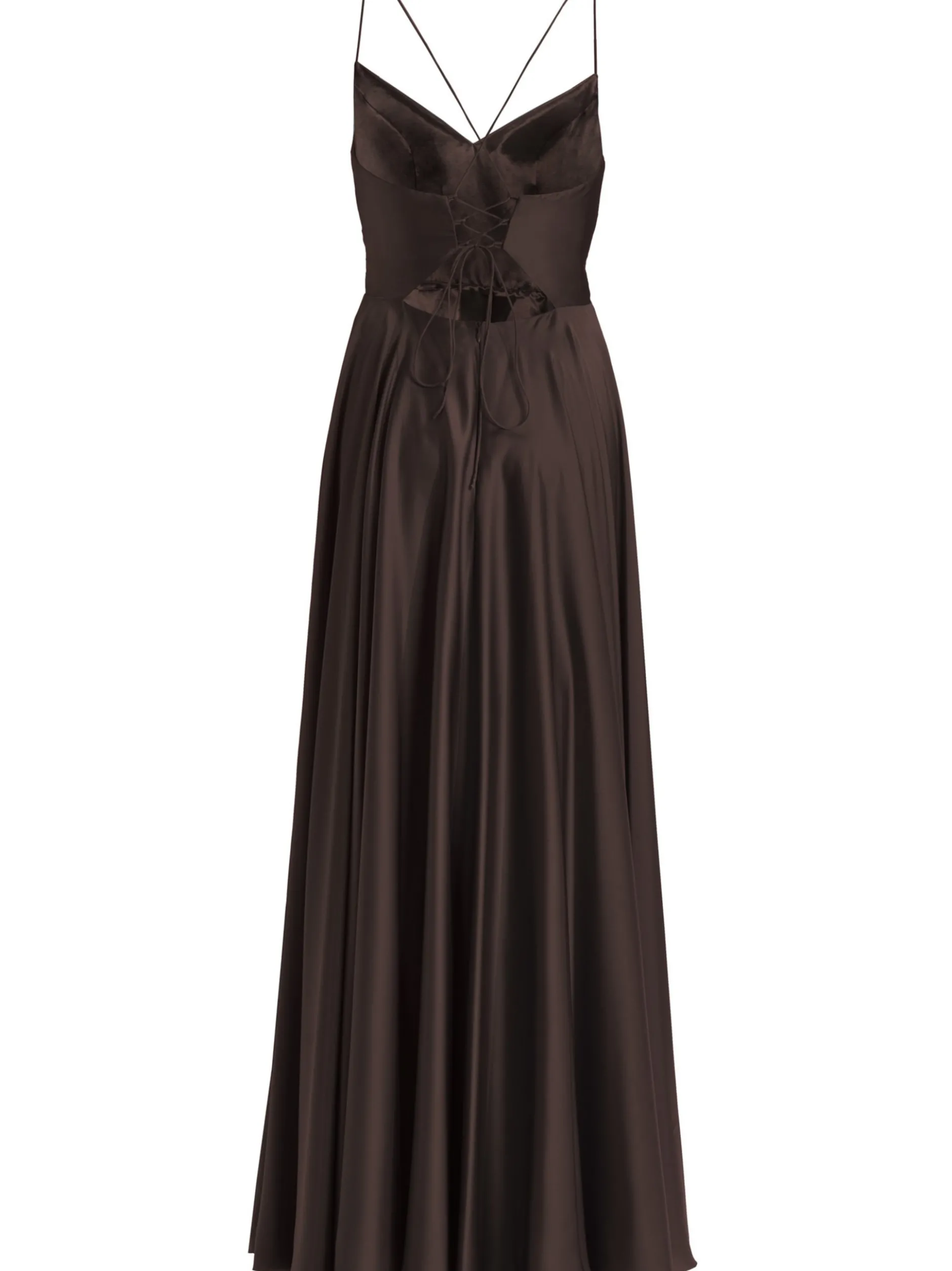 Hey Kyla Damen Abendkleid in schoko - Ärmel: ohne Arm