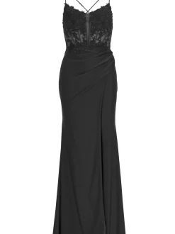 Hey Kyla Damen Abendkleid in schwarz - Ärmel: ohne Arm