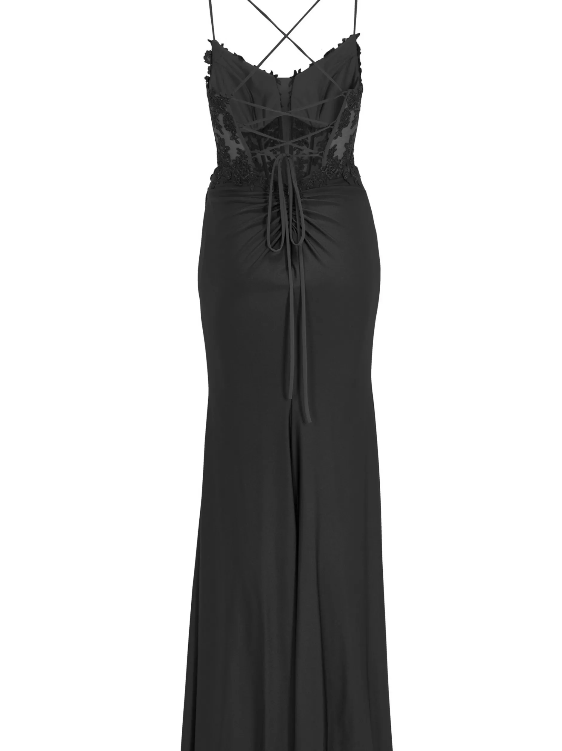 Hey Kyla Damen Abendkleid in schwarz - Ärmel: ohne Arm