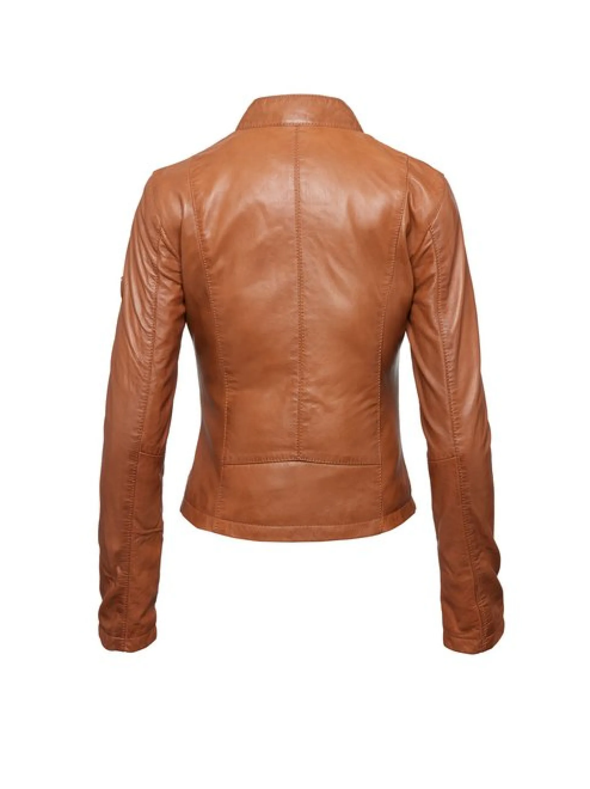 HIS Damen Lederjacke in braun