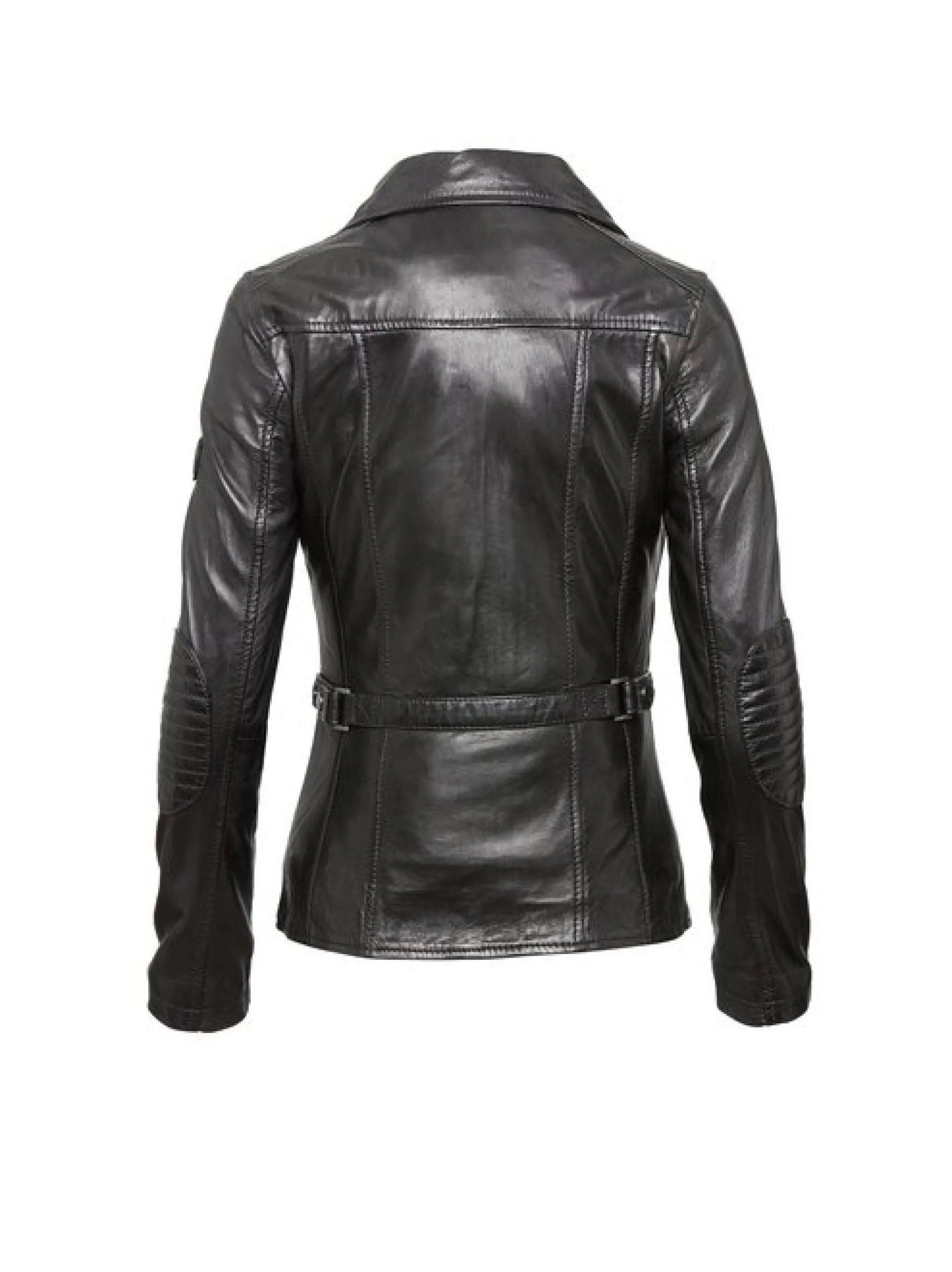 HIS Damen Lederjacke in schwarz