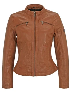 HIS Damen Lederjacke - SABINE in cognac