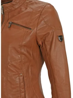 HIS Damen Lederjacke - SABINE in cognac