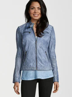 HIS Damen Lederjacke - SAIMINA in blau