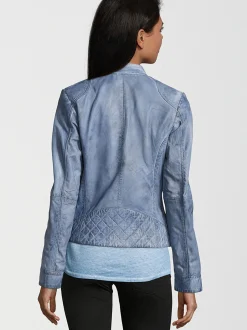 HIS Damen Lederjacke - SAIMINA in blau