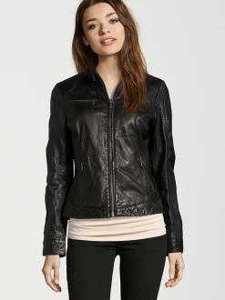 HIS Damen Lederjacke - SAIMINA in schwarz