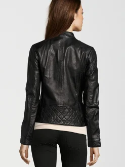 HIS Damen Lederjacke - SAIMINA in schwarz
