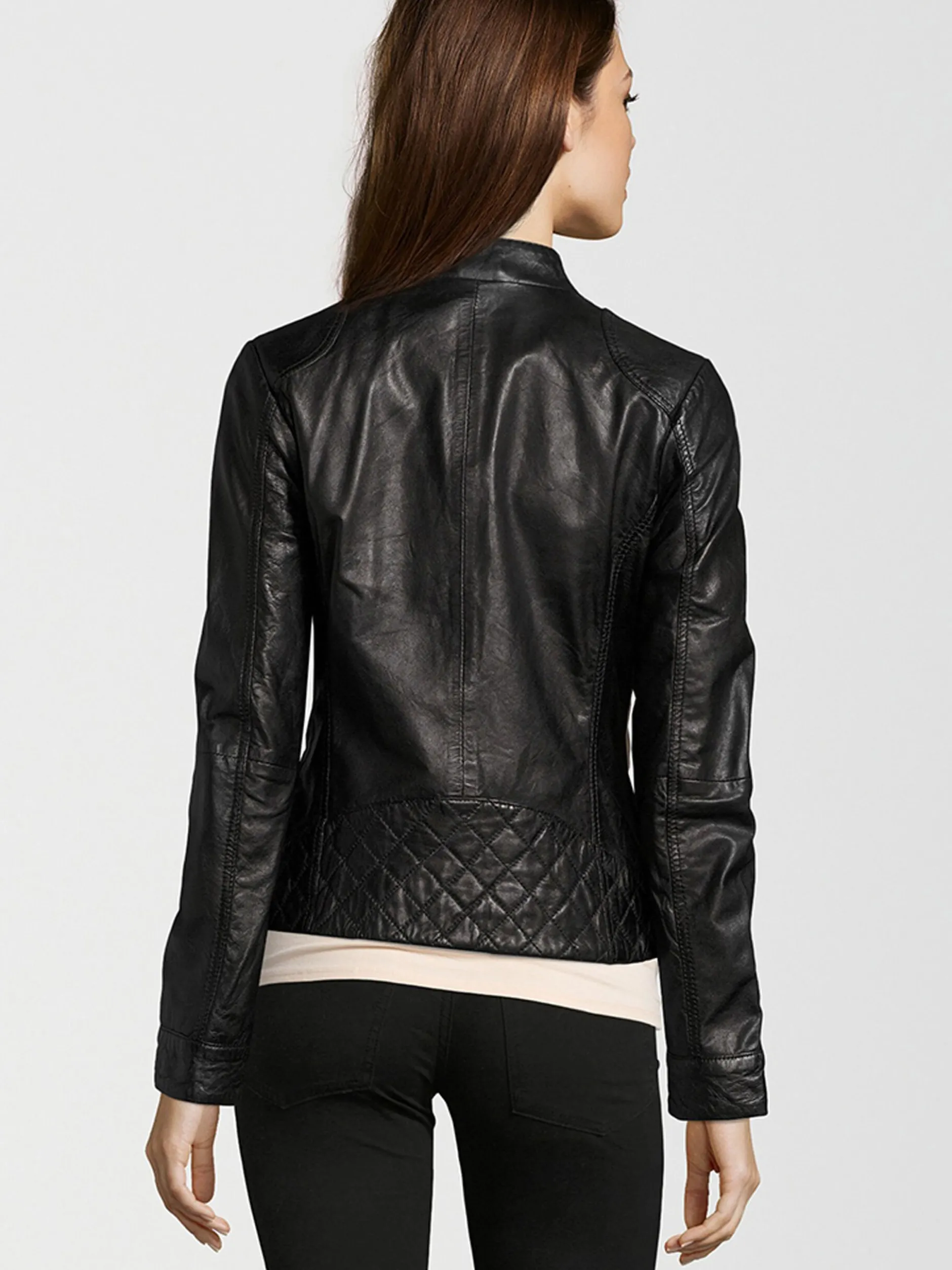 HIS Damen Lederjacke - SAIMINA in schwarz