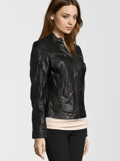 HIS Damen Lederjacke - SAIMINA in schwarz