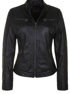 HIS Damen Lederjacke - SAIMINA in schwarz